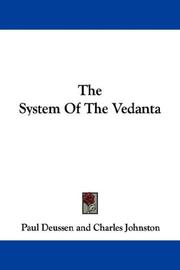 System of the Vedanta by Paul Deussen