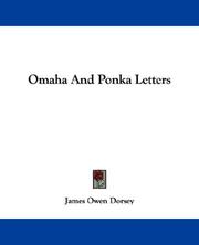 Cover of: Omaha And Ponka Letters