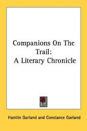 Companions on the trail by Hamlin Garland