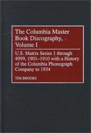Cover of: The Columbia Master Book Discography (4 Volume Set)