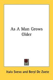 Cover of: As A Man Grows Older by Italo Svevo