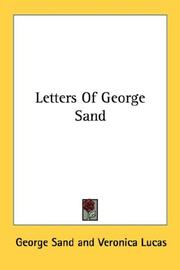 Letters of George Sand by George Sand