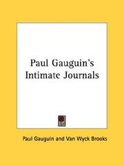 Cover of: Paul Gauguin's Intimate Journals