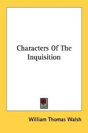 Cover of: Characters Of The Inquisition