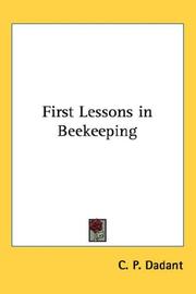 Cover of: First lessons in beekeeping
