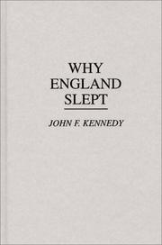 Why England slept by John F. Kennedy