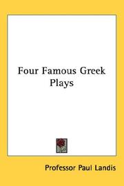 Four Famous Greek Plays by Paul Landis, Sophocles Oedipus Tyrannus, Aristophanes Frogs