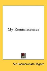 Cover of: My Reminiscences by Rabindranath Tagore