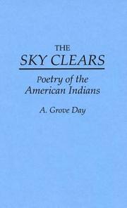 Cover of: The sky clears: poetry of the American Indians