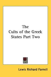 Cover of: The Cults of the Greek States Part Two