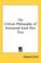 Cover of: The Critical Philosophy of Immanuel Kant Part Two