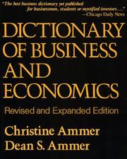 Cover of: Dictionary of business and economics