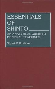 Cover of: Essentials of Shinto: an analytical guide to principal teachings