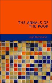Annals of the poor by Legh Richmond