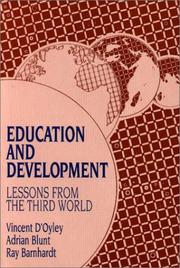 Cover of: Education and development