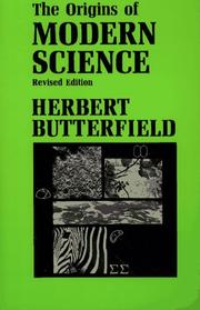 Cover of: Origins of Modern Science 1300-1800