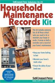Cover of: Household Maintenance Records Kit