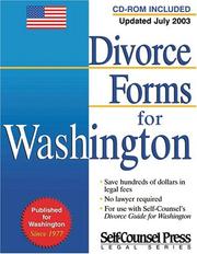 Cover of: Divorce Forms for Washington