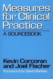 Cover of: Measures for clinical practice: a sourcebook