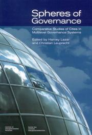 Spheres of governance : comparative studies of cities in multilevel governance systems