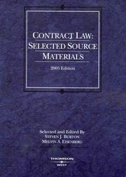 Cover of: Contract Law: Selected Source Materials 2005