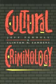 Cover of: Cultural criminology