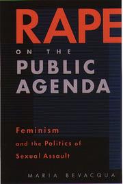 Cover of: Rape On The Public Agenda |
