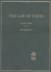 Cover of: law of torts