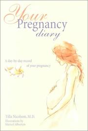 Cover of: Your pregnancy diary