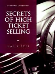 Cover of: Secrets of high ticket selling