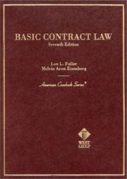 Cover of: Basic contract law