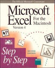 Cover of: Microsoft EXCEL Version 4 for the Macintosh Step by Step