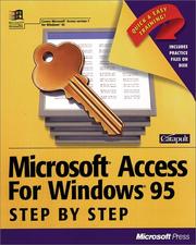 Cover of: Microsoft Access for Windows 95 step by step