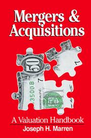 Cover of: Mergers & acquisitions: a valuation handbook