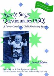 Cover of: The Ages & Stages Questionnaires (Asq) - a Parent-completed, Child-monitoring System (English Version - Complete Asq System)