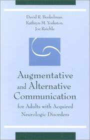 Cover of: Augmentative and Alternative Communication for Adults with Acquired Neurologic Disorders