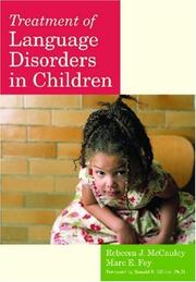 Cover of: Treatment of language disorders in children