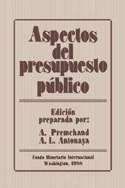 Cover of: Aspectos del presupuesto público