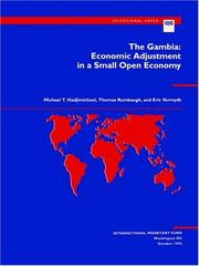Cover of: The Gambia: economic adjustment in a small open economy