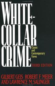 Cover of: The White-Collar Crime: Offenses in Business, Politics and The Professions, 3rd Ed
