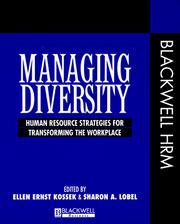 Cover of: Managing diversity by edited by Ellen Ernst Kossek and Sharon A. Lobel.