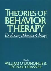 Theories of behavior therapy : exploring behavior change