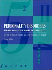 Cover of: Personality Disorders and the Five-Factor Model of Personality