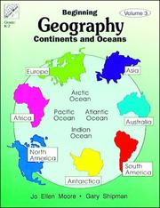 Cover of: Beginning Geography: Continents & Oceans (Beginning Geography)