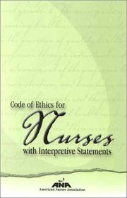 Code Of Ethics For Nurses With Interpretive Statements (American Nurses ...