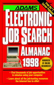 Cover of: Adams Electronic Job Search Almanac 1998 (Adams Internet Job Search Almanac)