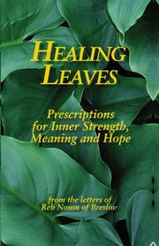 Cover of: Healing Leaves: Prescriptions for Inner Strength, Meaning and Hope