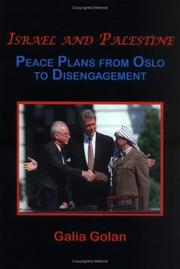 Israel and Palestine : peace plans and proposals from Oslo to disengagement