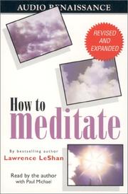 Cover of: How to Meditate by 