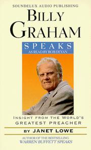 Cover of: Billy Graham Speaks : Insight from the World's Greatest Preacher